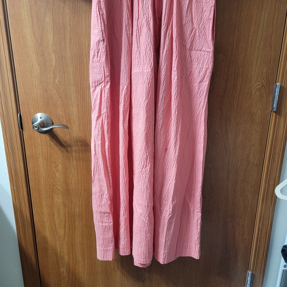 NWT A New Day Short Sleeve Midi Dress Coral Pink Size Large - Picture 5 of 8